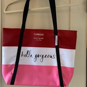 Kate Spade Clinique Red and Pink Tote